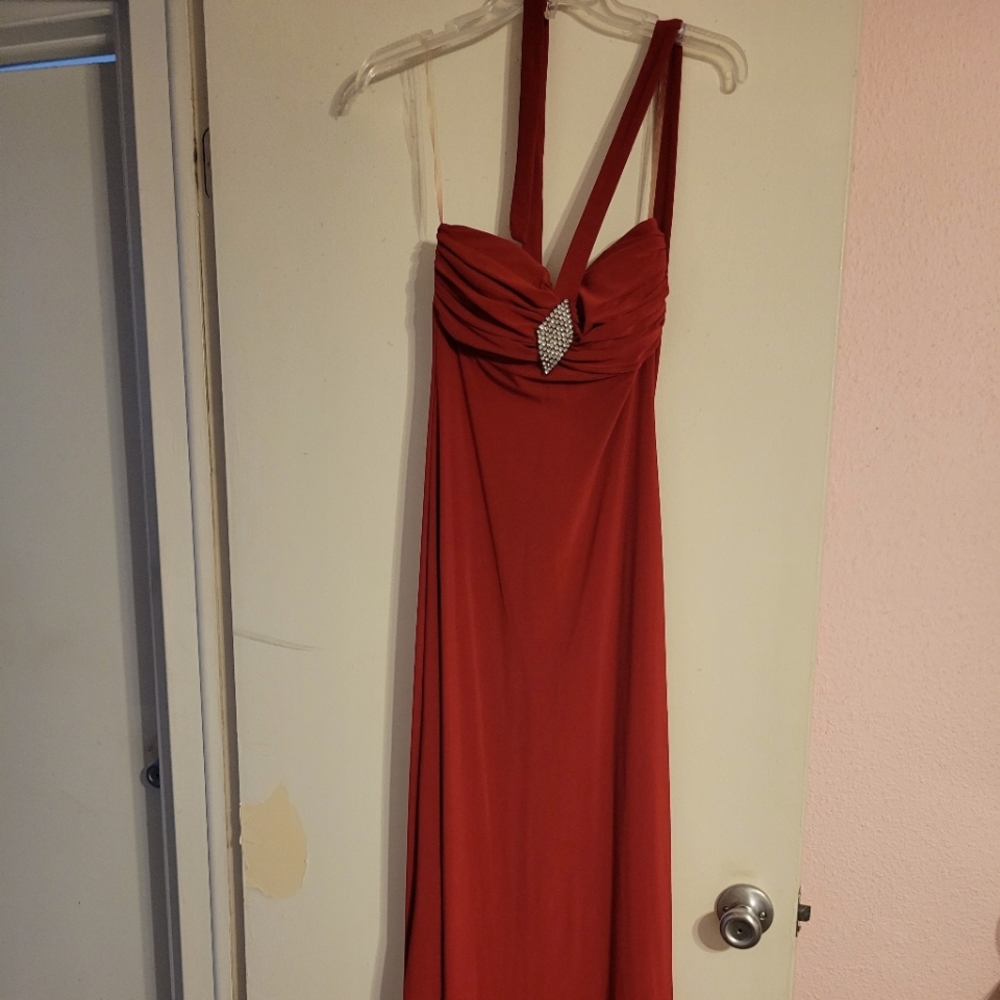 Red gown